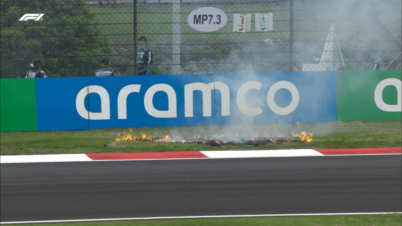 F1 China fuego 