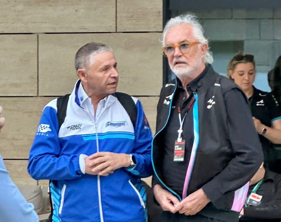 Flavio Briatore Orlando Rios Williams Racing