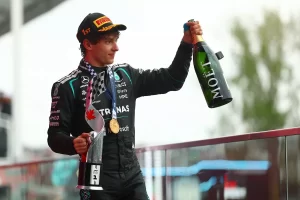 Andrea Kimi Antonelli, Mercedes, podio Gran Premio de Canadá 2026.