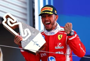 Lewis Hamiton, Ferrari, podio del Gran Premio de Barcelona 2026.